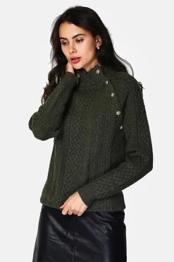Pull Encolure montante kaki-Assuili Clearance