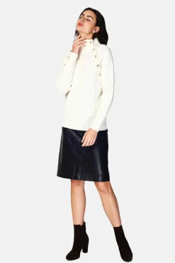 Pull Encolure montante naturel-Assuili Outlet