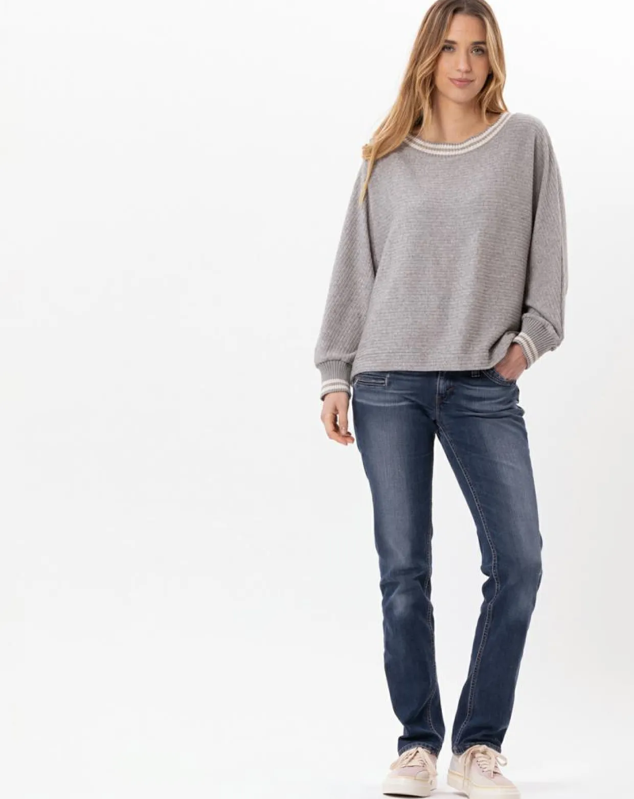 Femme Le Chat Pulls^Pull Esmée gris chiné