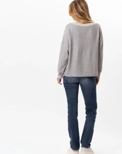 Femme Le Chat Pulls^Pull Esmée gris chiné