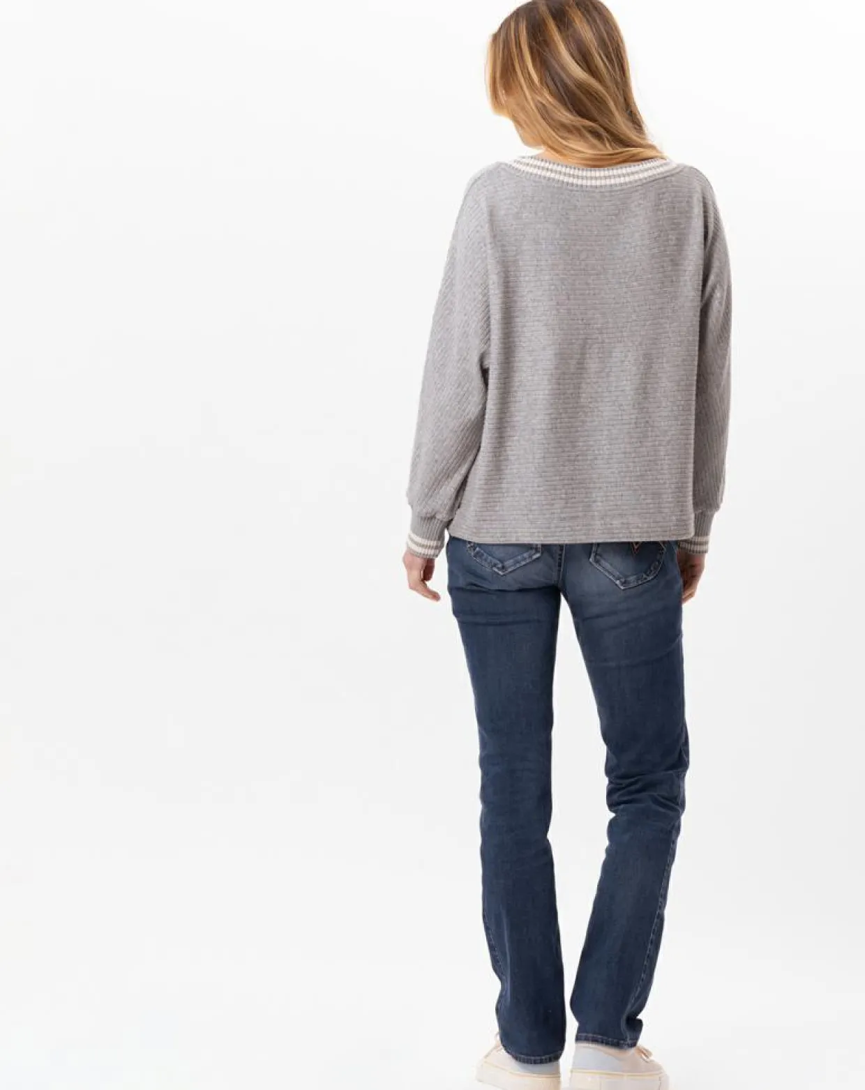 Femme Le Chat Pulls^Pull Esmée gris chiné