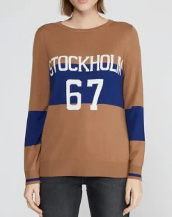 Pull fin en Laine & Cachemire mélangés Stokholm Klook camel-Marc O'Polo