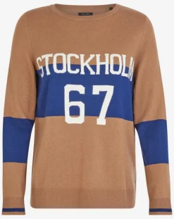 Pull fin en Laine & Cachemire mélangés Stokholm Klook camel-Marc O'Polo