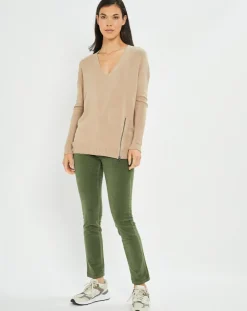 Femme Lauren Vidal Pulls^Pull fin Pearl beige