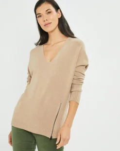 Femme Lauren Vidal Pulls^Pull fin Pearl beige