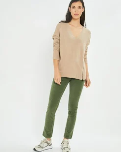 Femme Lauren Vidal Pulls^Pull fin Pearl beige