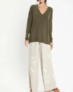 Pull Flo kaki-Lauren Vidal Outlet
