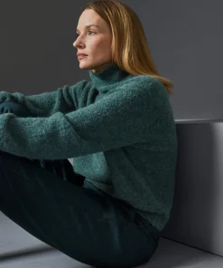 Femme Rodier Pulls^Pull Francesca col roulé vert de gris
