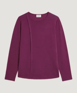 Femme Rodier Pulls^Pull Frieda 100% laine col rond violet cassis