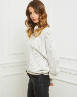 Femme Fleur de cachemire Pulls^Pull Gabriella blanc