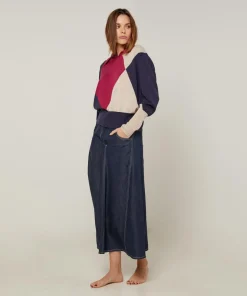Femme Rodier Pulls^Pull Hughette en Laine mélangée rouge grenat