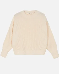 Pull Julie en Laine mélangée écru-An'ge Discount