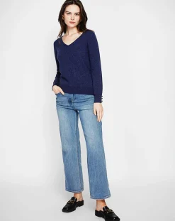 Pull Juliette bleu nuit-Cachemire & Jo Discount