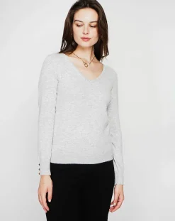 Pull Juliette givre-Cachemire & Jo Clearance