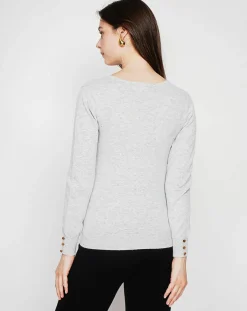 Pull Juliette givre-Cachemire & Jo Clearance