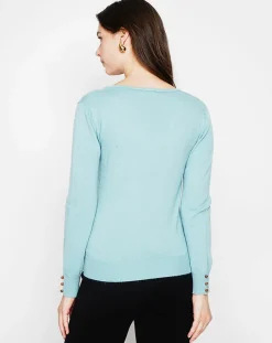 Pull Juliette turquoise-Cachemire & Jo Online