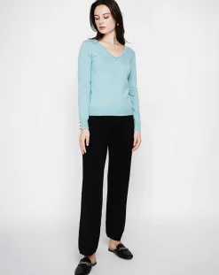 Pull Juliette turquoise-Cachemire & Jo Online