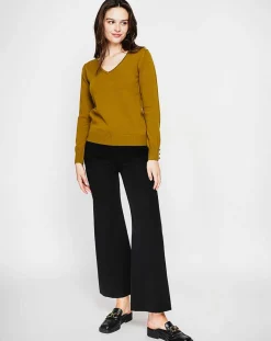 Femme Cachemire & Jo Pulls^Pull Juliette vert olive