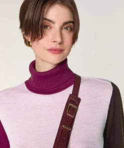 Femme Rodier Pulls^Pull Klarys 100% Laine col roulé multicolore rose pâle