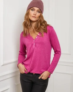 Pull Laury fushia-Fleur de cachemire Clearance