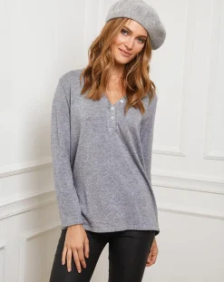 Femme Fleur de cachemire Pulls^Pull Laury gris