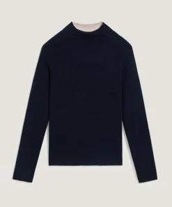 Femme Rodier Pulls^Pull Liesse double face bleu nuit
