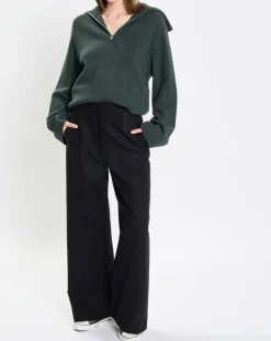 Femme Marc O'Polo Pulls^Pull long en Laine mélangé vert foncé