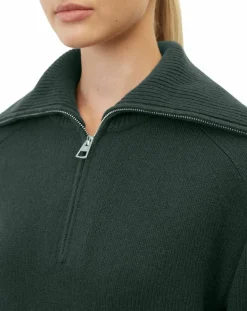 Femme Marc O'Polo Pulls^Pull long en Laine mélangé vert foncé