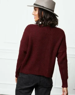Femme L'Armoire de Suzette Pulls^Pull Louise bordeaux