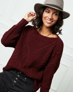 Femme L'Armoire de Suzette Pulls^Pull Louise bordeaux