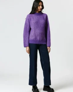 Pull Louise violet-The Korner Hot