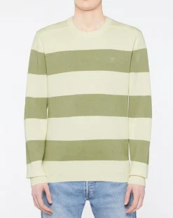 Pull Marinière beige/vert-Hackett London New