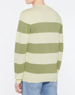 Pull Marinière beige/vert-Hackett London New