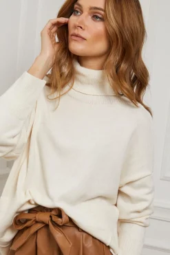 Pull Marny Ecru-Fleur de cachemire Sale