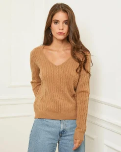 Pull Marta camel-Soft Cashmere