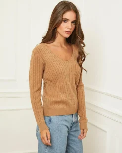 Pull Marta camel-Soft Cashmere