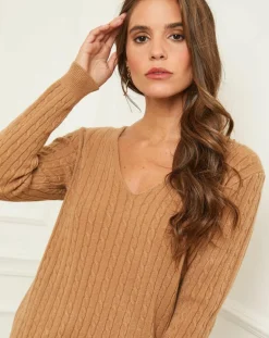 Pull Marta camel-Soft Cashmere