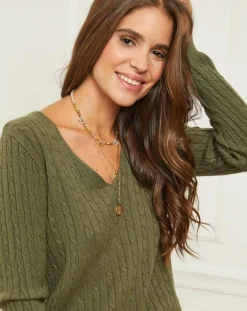 Pull Marta kaki-Soft Cashmere New