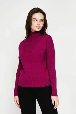 Pull Mathilde cerise-Cachemire & Jo Clearance