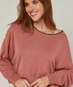 Pull Maximilienne en Laine mélangée bois de rose-Rodier Online