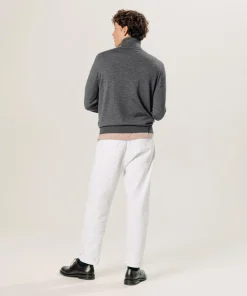 Pull Émile 100% laine col rond gris foncé-Rodier New