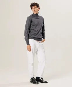 Pull Émile 100% laine col rond gris foncé-Rodier New