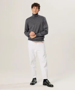 Pull Émile 100% laine col rond gris foncé-Rodier New