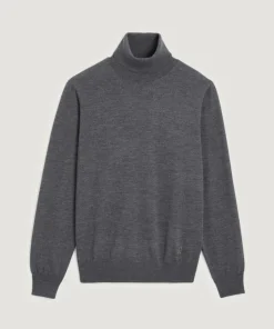 Pull Émile 100% laine col rond gris foncé-Rodier New
