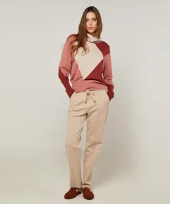 Pull Mylène en Laine mélangée beige/rose-Rodier Best