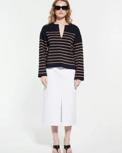 Femme Zapa Pulls^Pull Nayako rayures