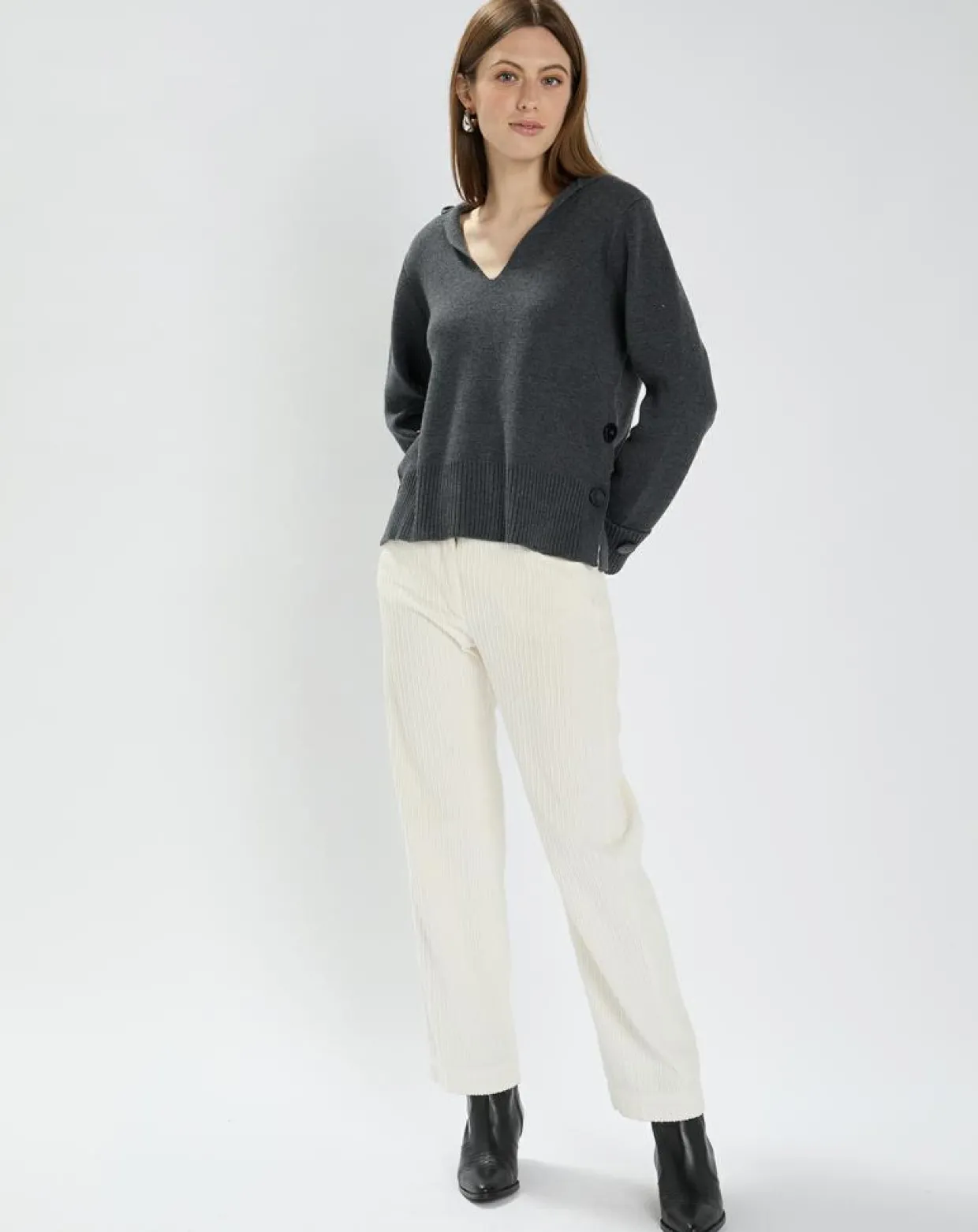 Pull Nilim gris chiné-Zapa Hot