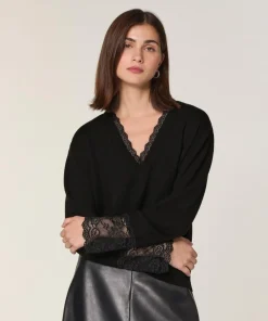Pull Nora en Laine noir-Rodier Online