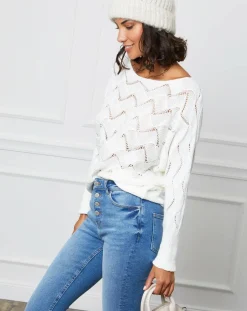 Pull Olivia blanc-L'Armoire de Suzette Hot