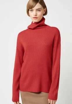Femme Rodier Pulls^Pull Ornella large col roulé orange rouille